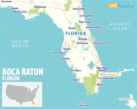 MAP Boca Raton Fl On Map